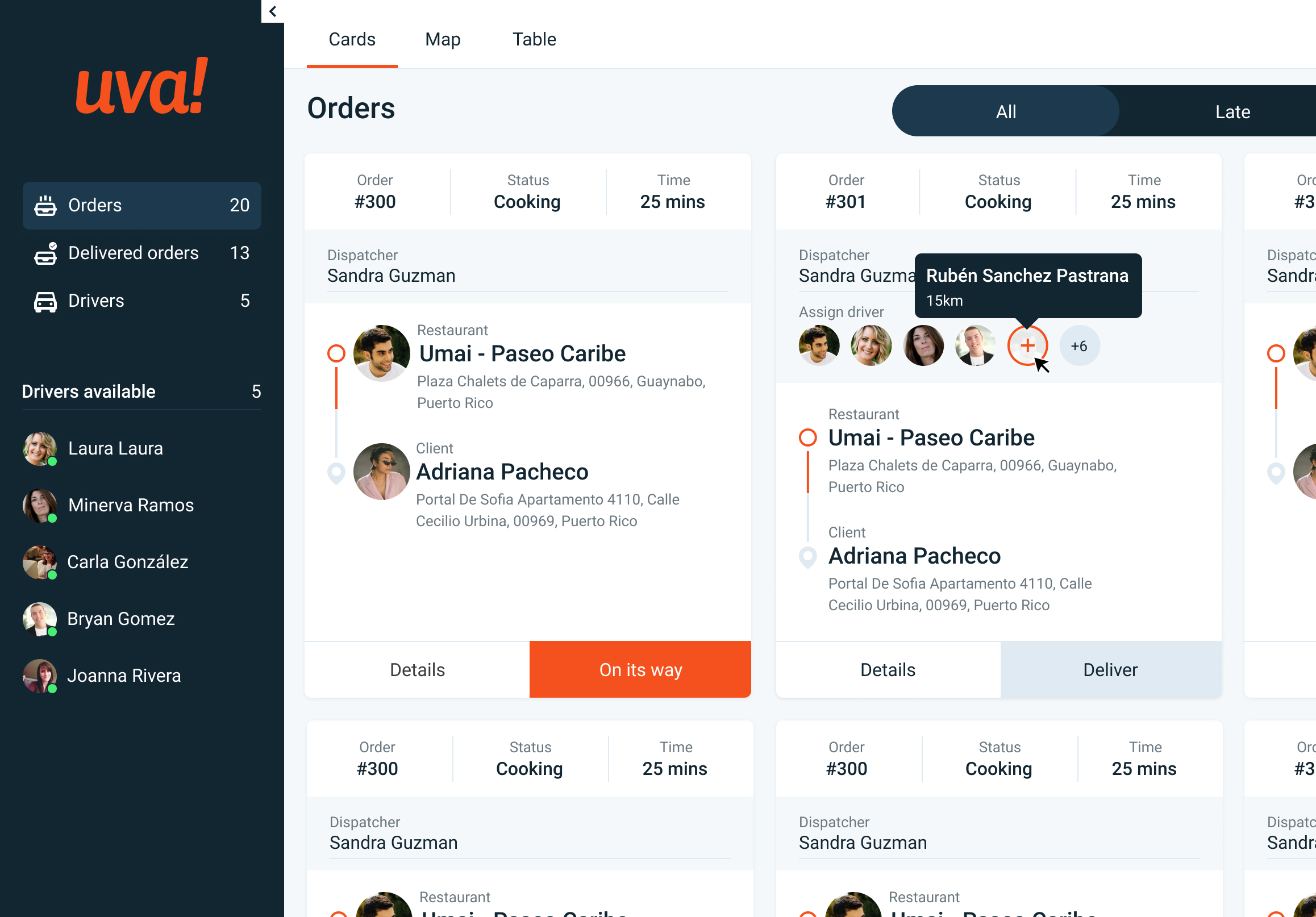 UVA! Dispatcher Dashboard